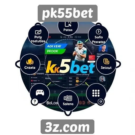 Análise das funcionalidades do site pk55bet