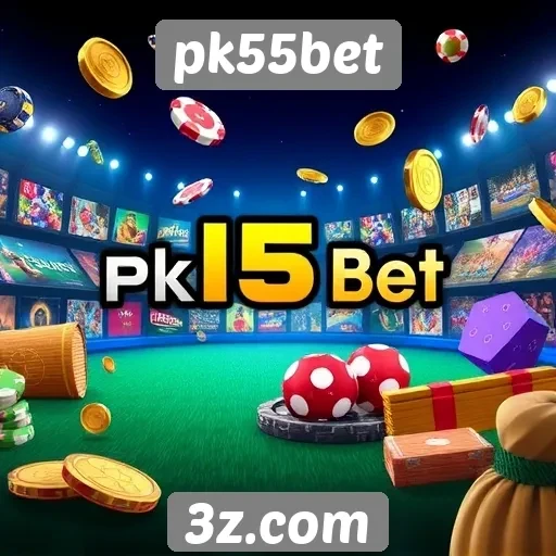 Variedade de jogos disponíveis no pk55bet